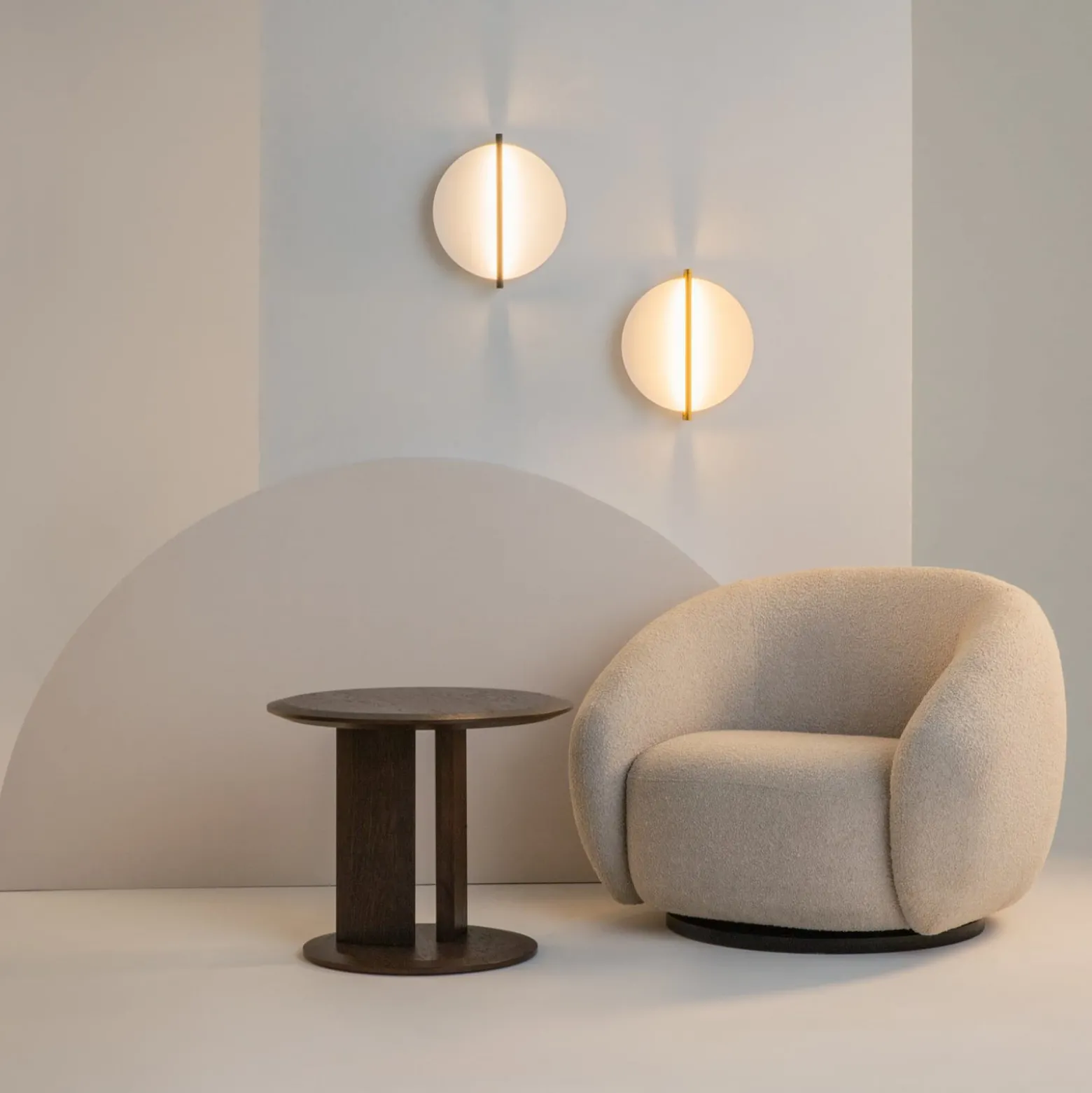 Maytoni LED-seinävalaisin Mira, musta/valkoinen, korkeus 30 cm, metallia