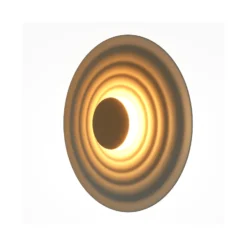 Maytoni LED-seinävalaisin Nami, vihreä-beige, Ø 40 cm, alumiini