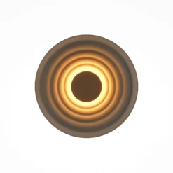 Maytoni LED-seinävalaisin Nami, vihreä-beige, Ø 40 cm, alumiini