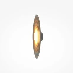 Maytoni LED-seinävalaisin Nami, vihreä-beige, Ø 40 cm, alumiini