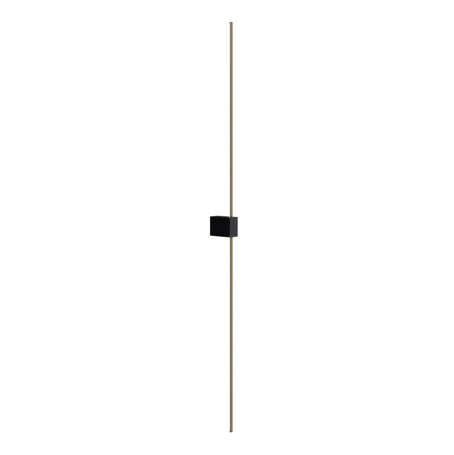 Maytoni LED-seinävalaisin Pars, 105 cm, musta/kulta, alumiini