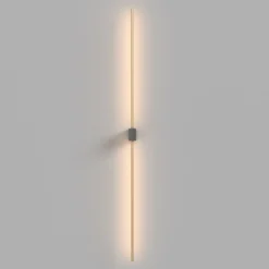Maytoni LED-seinävalaisin Pars, 105 cm, musta/kulta, alumiini