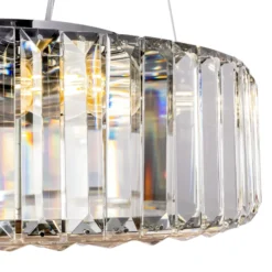 Maytoni Recinto riippuvalaisin, Ø 40 cm, kristalli, 6 x E27