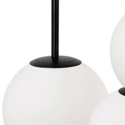 Maytoni riippuvalaisin Basic form, musta, Ø 40 cm, 3-valo lasi