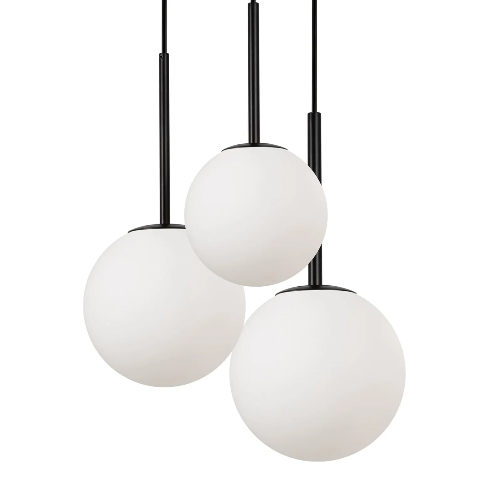 Maytoni riippuvalaisin Basic form, musta, Ø 40 cm, 3-valo lasi