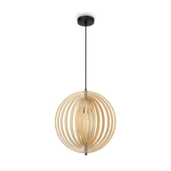 Maytoni Roots-riippuvalaisin, pallomainen, Ø 43 cm, puu/musta