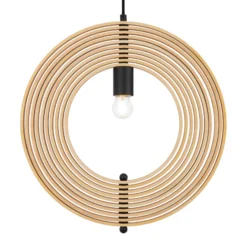Maytoni Roots-riippuvalaisin, pallomainen, Ø 43 cm, puu/musta