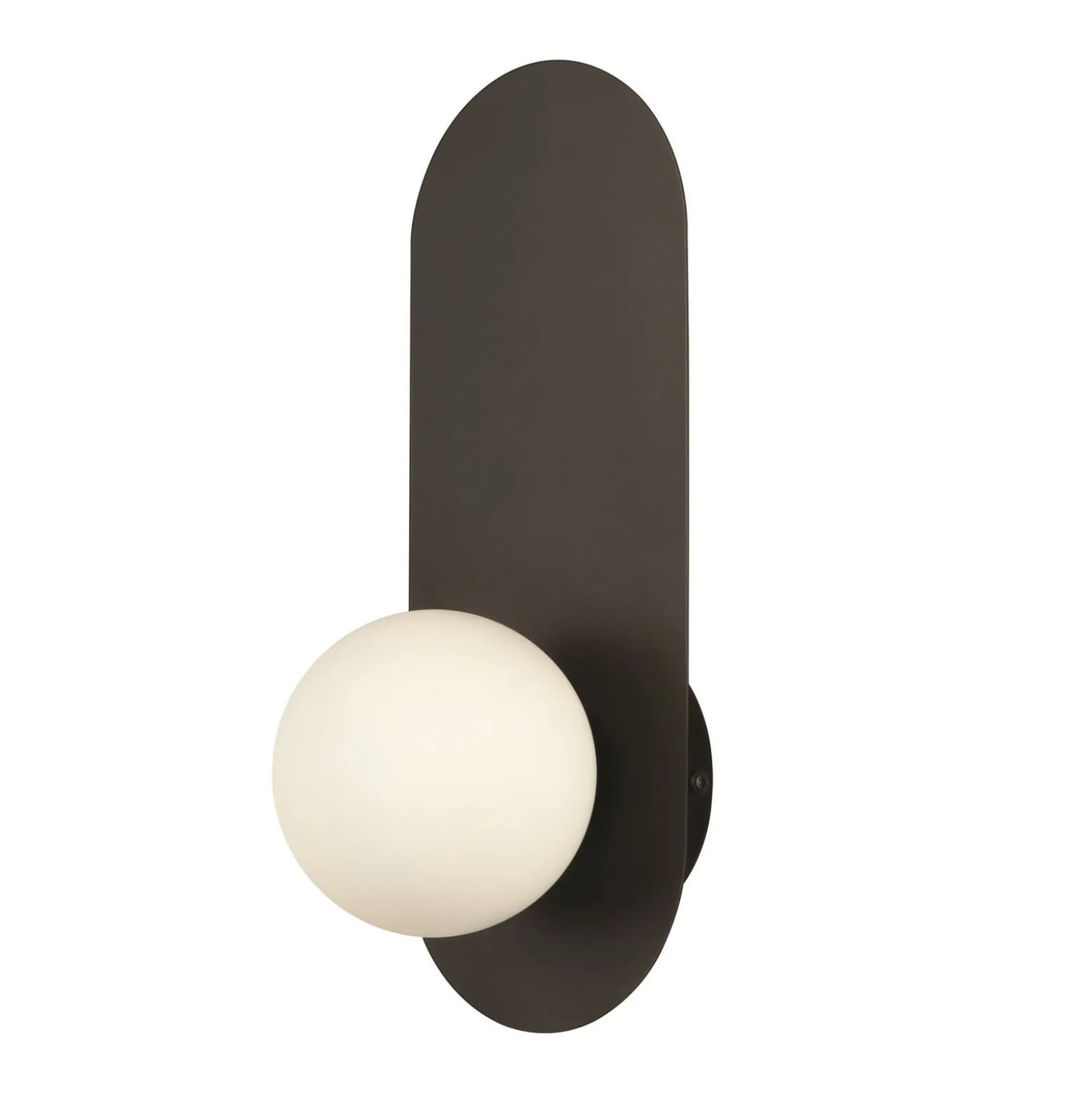 Maytoni seinävalaisin Bao, musta/valkoinen, korkeus 31 cm, lasi, G9