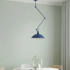Melos-riippuvalaisin, sininen, Ø 36 cm, metalli