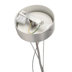Menkar LED-riippuvalaisin, hopeanvärinen, Ø 60 cm, CCT, ylös/alasvalo