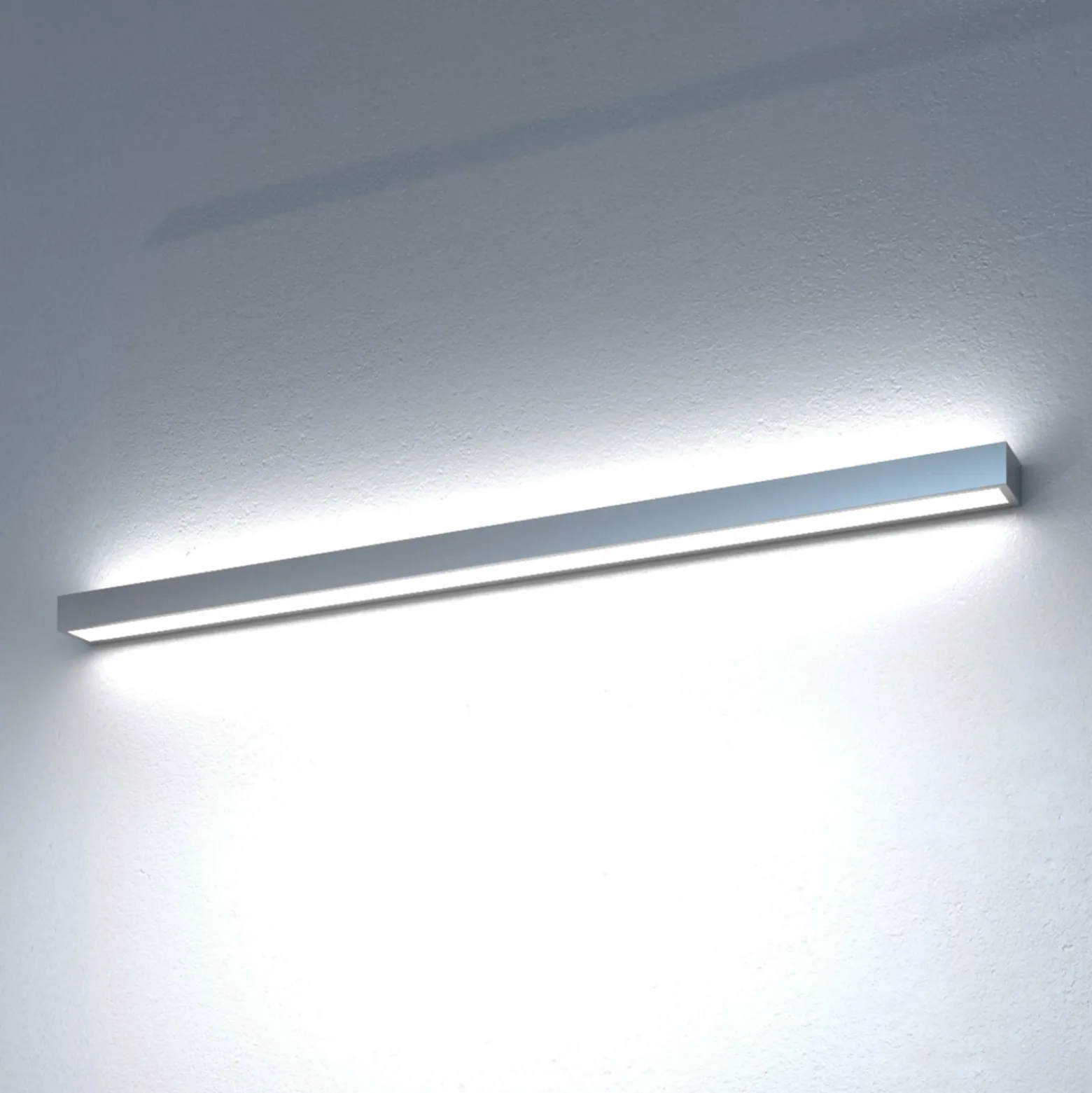 Mera LED-seinävalaisin, leveys 80 cm, alumiini, 4000K
