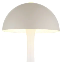 Merlin-lattiavalaisin, hiekka/valkoinen, metallia, korkeus 150 cm, E27