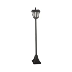 Metro-aurinkopylväsvalaisin, 130 cm, musta, IP44