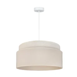 Milano-riippuvalo, ecru/beige, Ø 45 cm, tekstiili, E27
