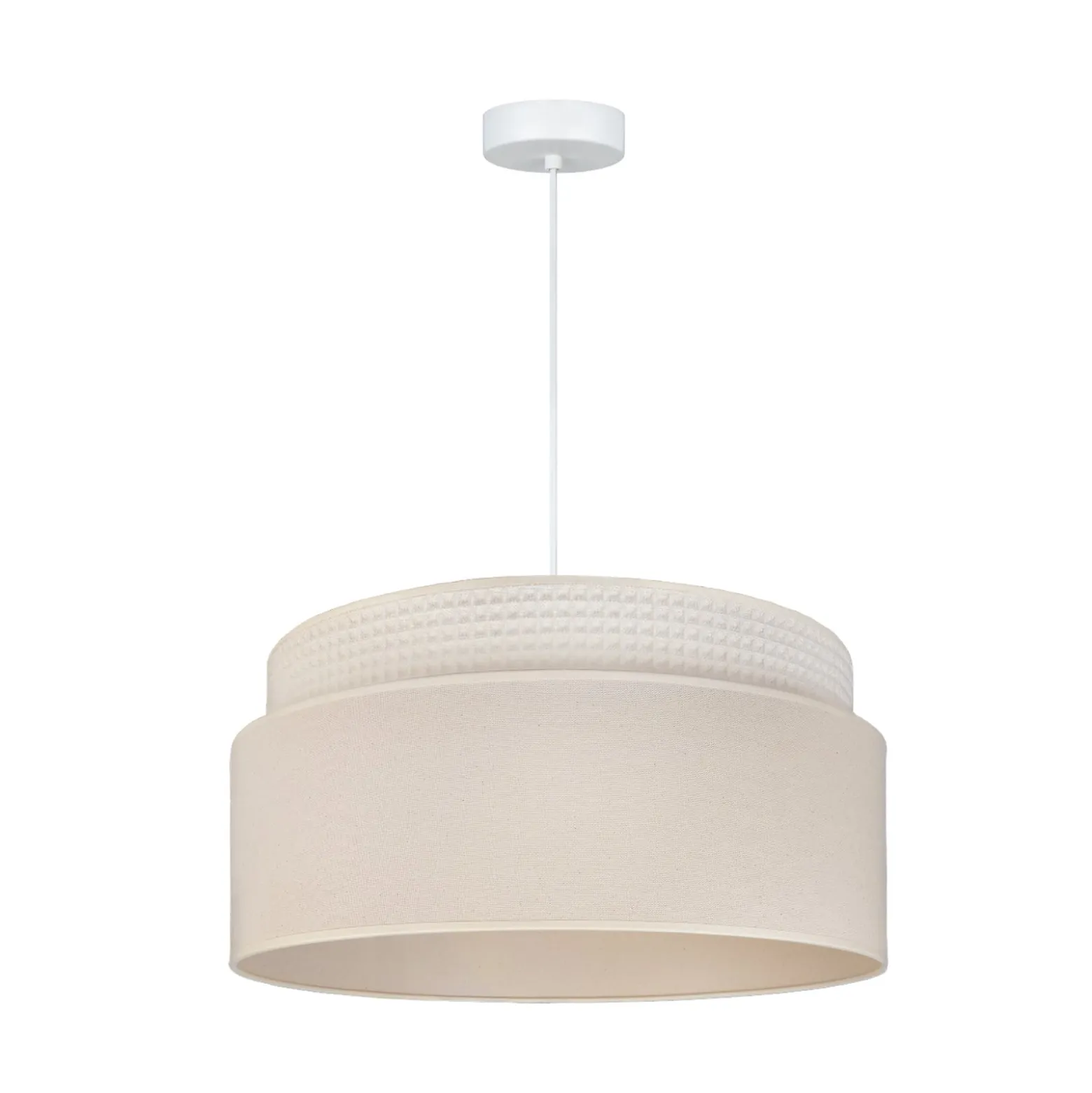 Milano-riippuvalo, ecru/beige, Ø 45 cm, tekstiili, E27