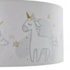 Mila-riippuvalaisin, Ø 35 cm, valkoinen, kangas, yksisarviset, E27