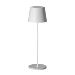 Müller Licht tint LED ladattava pöytävalaisin Dalia, alumiini, valkoinen