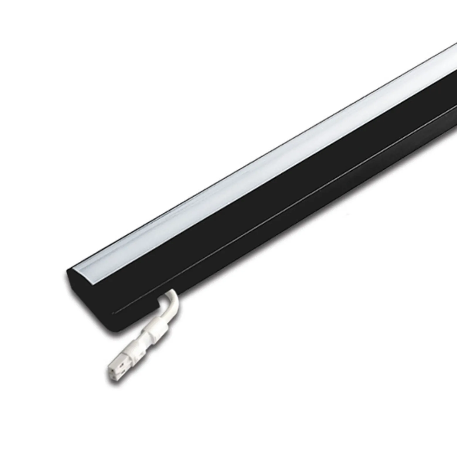 ModuLite F LED-kaappivalaisin, musta, 60 cm, 3 000 K, alumiini