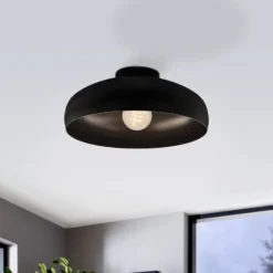 Mogano kattovalaisin, Ø 40 cm, musta, teräs