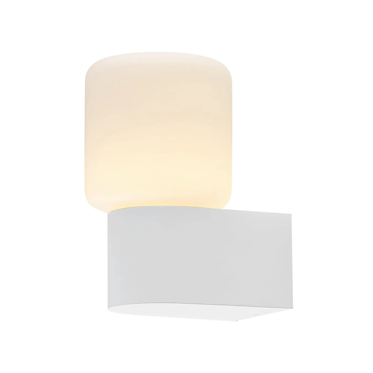 Molto Luce Lanu Flat ulkoseinävalaisin, valkoinen, alumiini/lasi