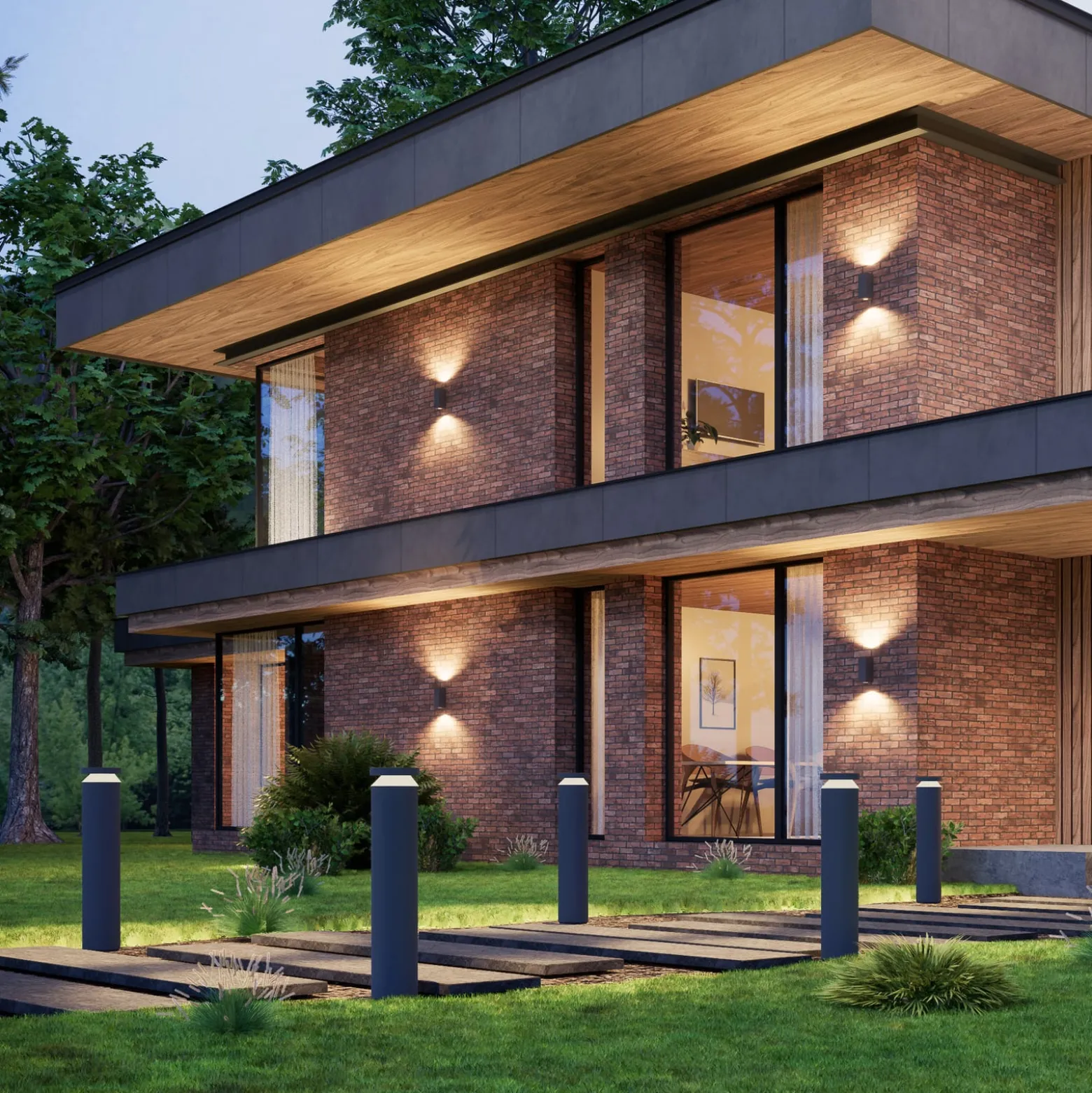 Molto Luce LED-pollarilamppu Mona, halkaisija 18 cm, alumiini, korkeus 85 cm