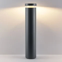 Molto Luce LED-pollarilamppu Mona, halkaisija 18 cm, alumiini, korkeus 85 cm
