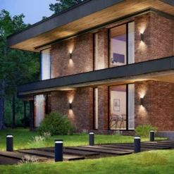 Molto Luce LED-pollarilamppu Mona, halkaisija 18 cm, alumiini, korkeus 45 cm