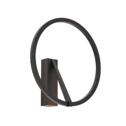Molto Luce LED-seinävalaisin Melli SD, musta, alumiini, Ø 33 cm