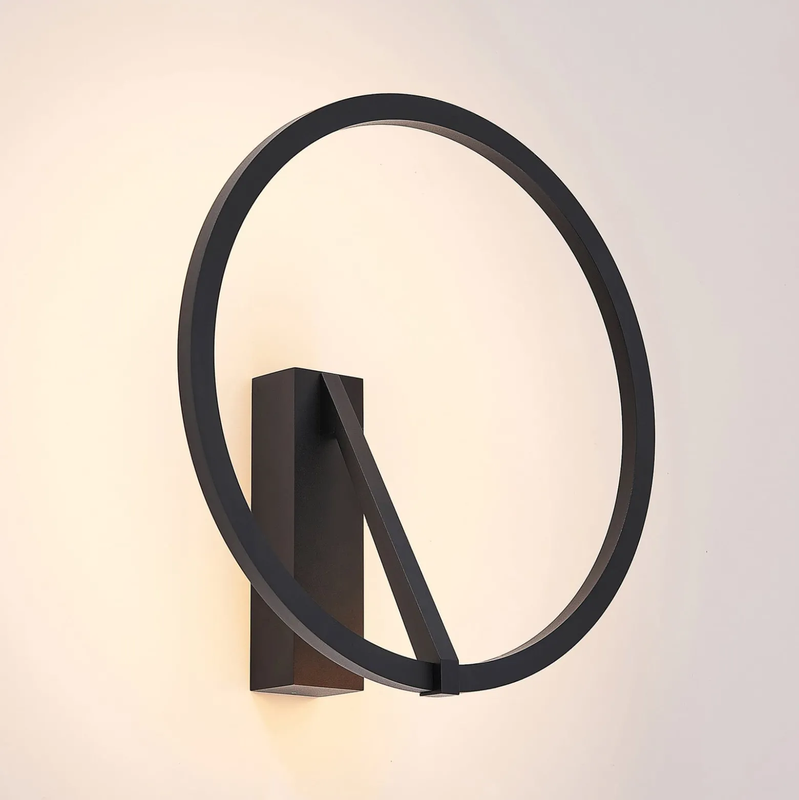Molto Luce LED-seinävalaisin Melli SD, musta, alumiini, Ø 33 cm