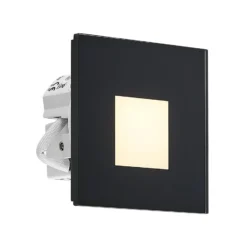 Molto Luce LED uppoasennusvalaisin Wall R68 Lasi IP44 SQ, musta