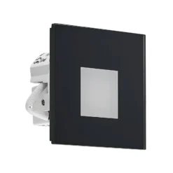 Molto Luce LED uppoasennusvalaisin Wall R68 Lasi IP44 SQ, musta
