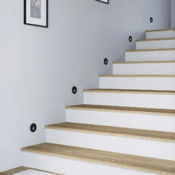 Molto Luce LED uppoasennusvalaisin Wall 68R RD, alumiini, musta, CCT-arvo