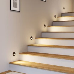 Molto Luce LED uppoasennusvalaisin Wall 68R RD, alumiini, musta, CCT-arvo