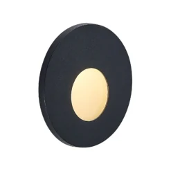 Molto Luce LED uppoasennusvalaisin Wall 68R RD, alumiini, musta, CCT-arvo