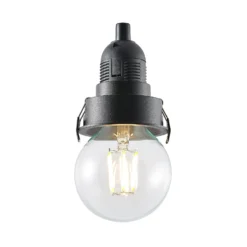 Molto Luce Willi 68R -uppovalaisin, musta, alumiini, E27