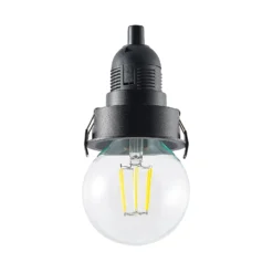 Molto Luce Willi 68R -uppovalaisin, musta, alumiini, E27