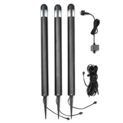 Monipuolinen 3 LED-polkujen valaisimien sarja Amalfi