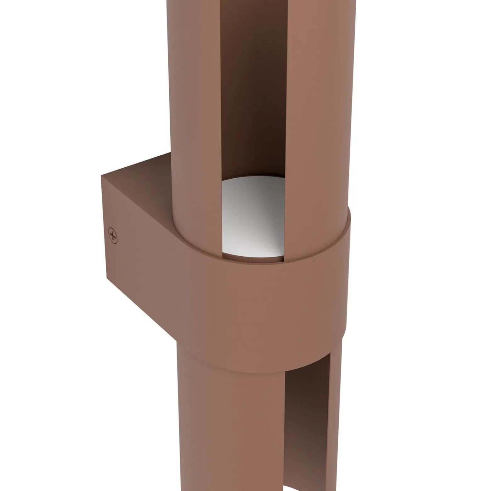 Montelauro-LED-ulkoseinälamppu, ruosteenvärinen, korkeus 32 cm, metallia