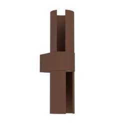 Montelauro-LED-ulkoseinälamppu, ruosteenvärinen, korkeus 32 cm, metallia