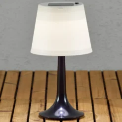 Musta aurinkokäyt. LED-pöytävalaisin Assisi Sitra