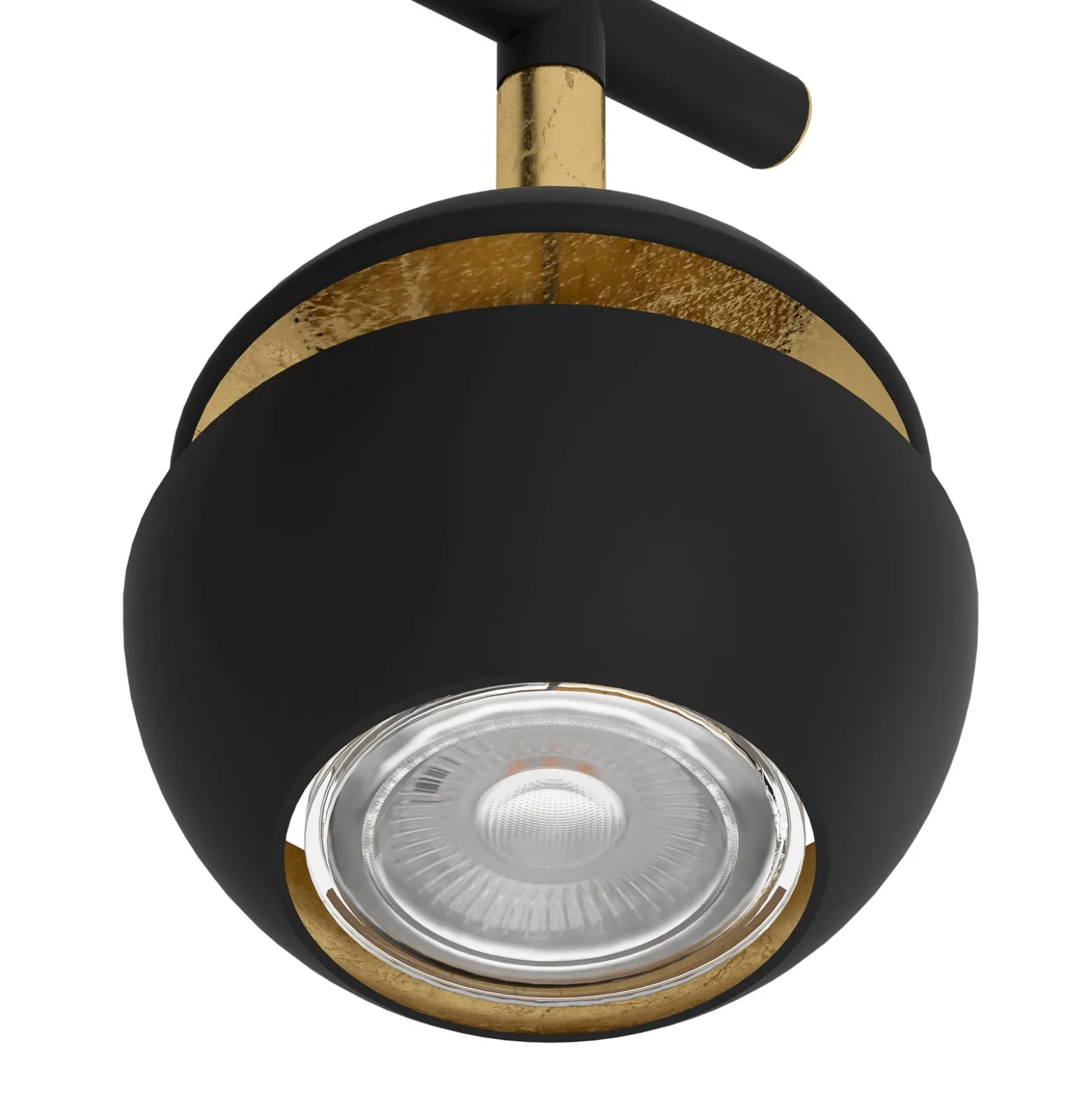 Mustakultainen LED-kattovalaisin Nocito – 3-lampp.