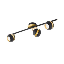 Mustakultainen LED-kattovalaisin Nocito – 3-lampp.