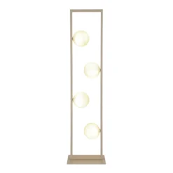 Nanda-lattiavalaisin, hiekka/opaali, lasi, 110 cm, G9