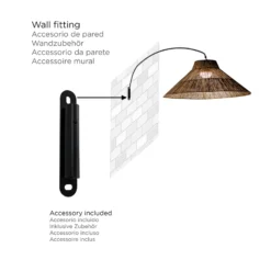 Newgarden Niza LED-lattiavalaisin sisä- ja ulkotiloihin, 230cm