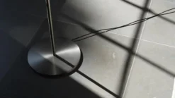 NEW WORKS LED-lattiavalaisin Kantarell, nikkeli, himmennettävä, 127 cm