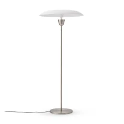 NEW WORKS LED-lattiavalaisin Kantarell, nikkeli, himmennettävä, 127 cm