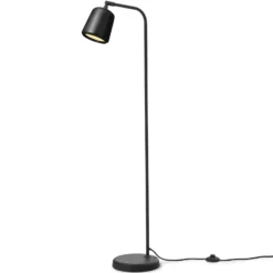 New Works -maavalaisin, materiaali: musta marmori, korkeus 125 cm