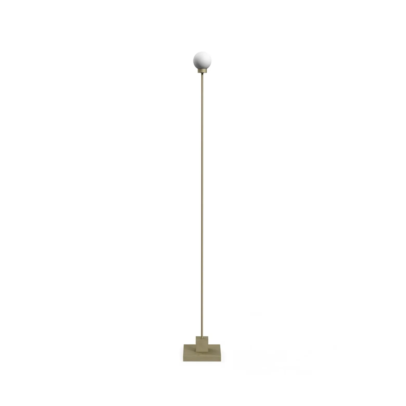 Northern LED-akku-lattiavalaisin Snowball, harmaanbeige, 2700 K