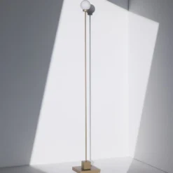 Northern LED-akku-lattiavalaisin Snowball, harmaanbeige, 2700 K