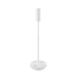 Nucandle LED ladattava pöytävalaisin, valkoinen, IP54, himmennettävä